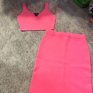 House of Harlow 1960 pink 2 piece!!